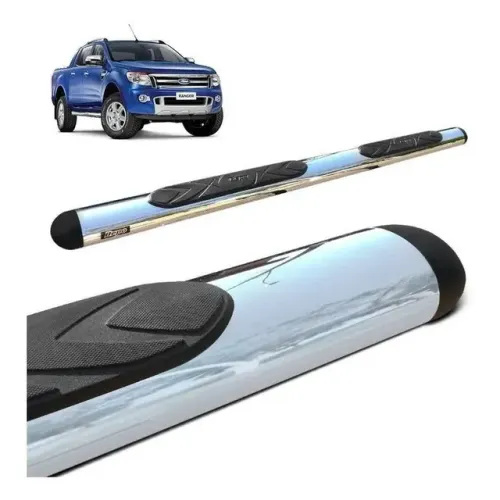 ESTRIBO RANGER CABINE DUPLA 2013 A 2023 OVAL CROMADO BEPO( INSTALADO)