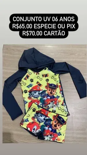 Conjunto de praia masculino infantil