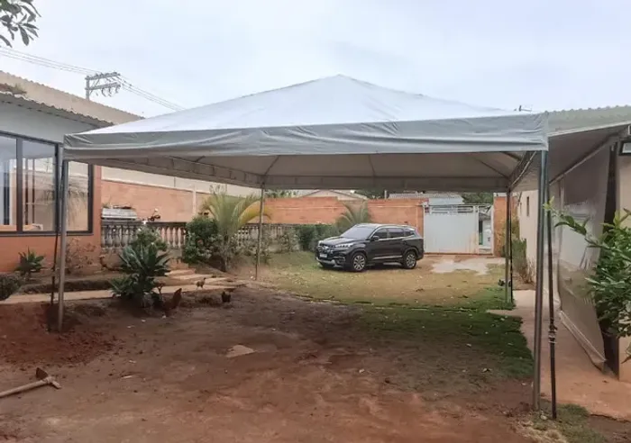 Tenda 5x5 Tubular Galvanizada a Fogo.