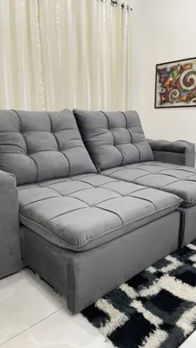 Sofá Retrátil e Reclinável Colômbia 250 - Compre Hoje Receba Amanhã!!!Abr038