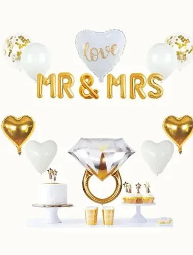 Decoração de Noivado Mr&Mrs