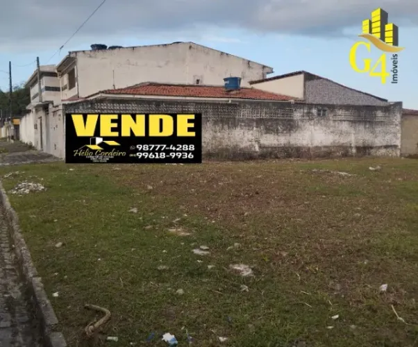 Terreno de Esquina em Cruz das Armas com 517,5m2 e ótimo p/ construção de prédio.