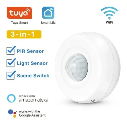 Sensor de Presença Inteligente Wi-fi, Compatível com Alexa, Segurança Residencial