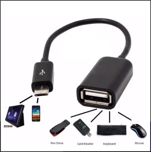Cabo Adaptador Micro USB Otg Tablet Celular