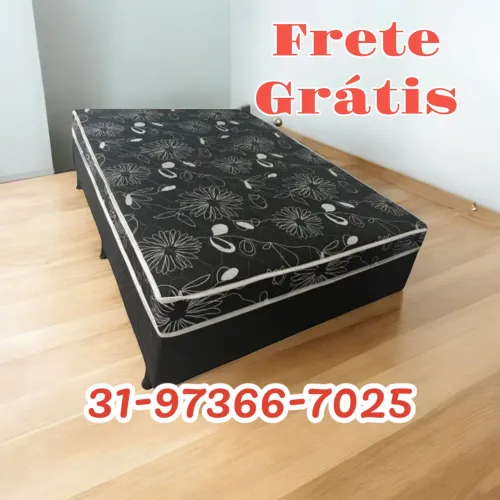 CAMA BOX CASAL MOLAS DIRETO DA FÁBRICA