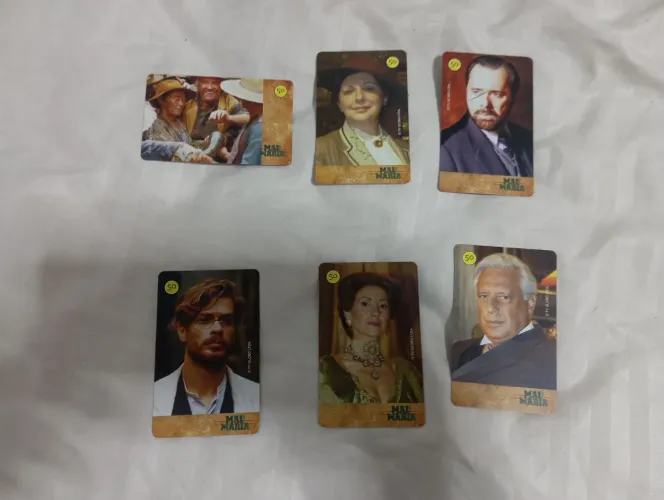 6 Cartões telefônicos da Série Novela Mad Maria