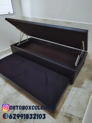 Box Baú Solteiro com Auxiliar na espuma D28 selada