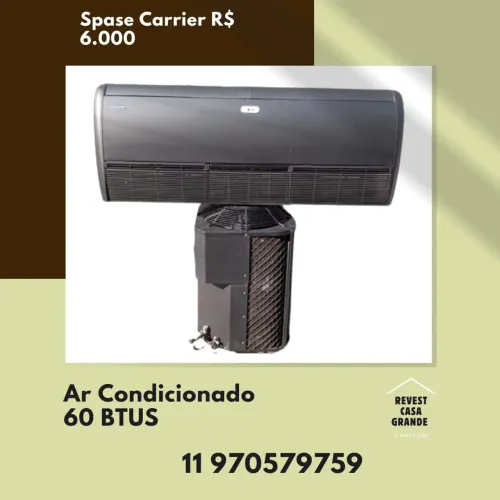 Carrier piso teto ar condicionado usado com garantia