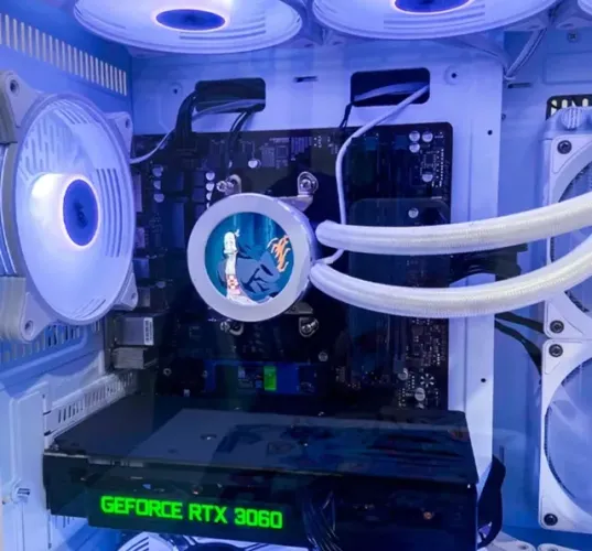 Tela secundária IPS para PC Gamer, USB Water-Cooled, LCD redondo