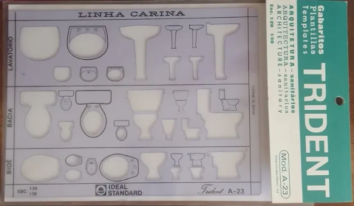 Gabarito instalações sanitárias Trident