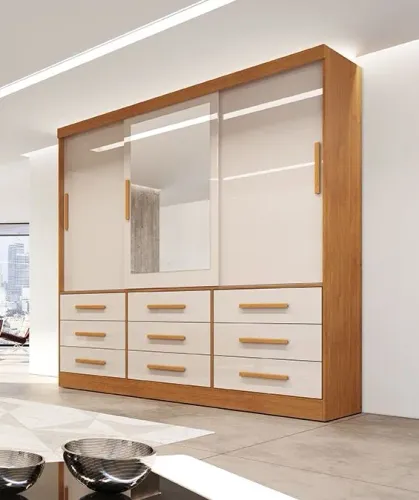 ROUPEIRO NOVE GAVETAS PUXADORES DE MADEIRA!!! TOT201