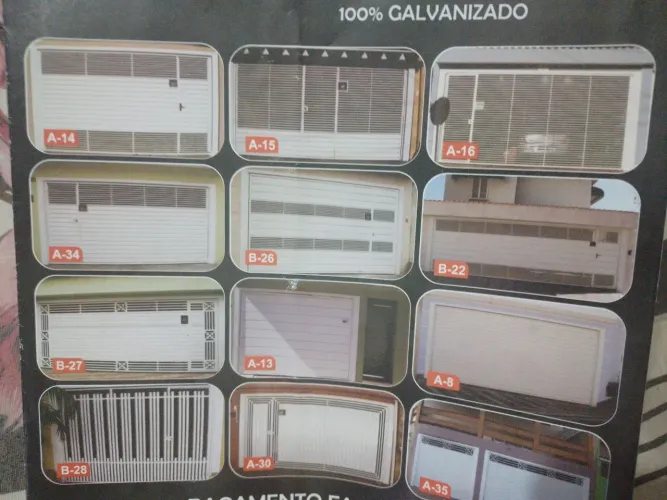 Black Rubi portões basculantes vários modelos 