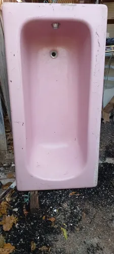Banheira de Porcelana Rosa - Usada