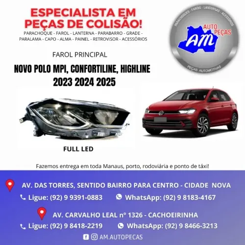 farol novo polo LED