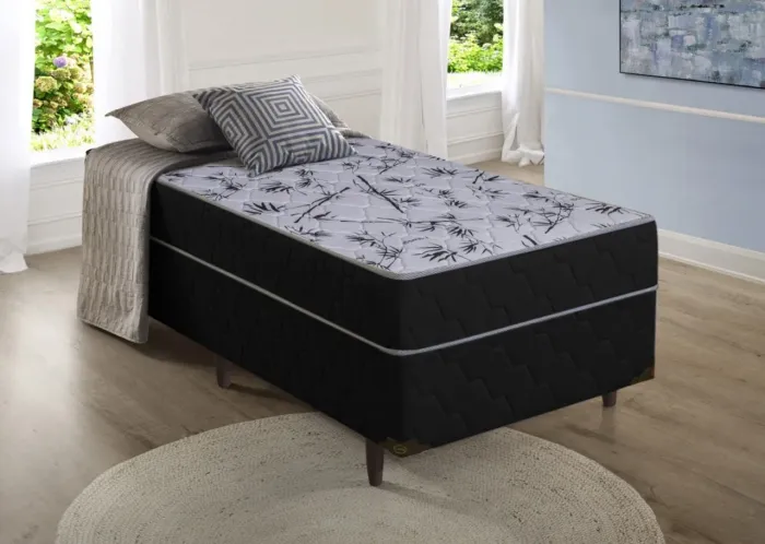 Cama Box solteiro Roma Colchão MOLAS ENSACADAS!