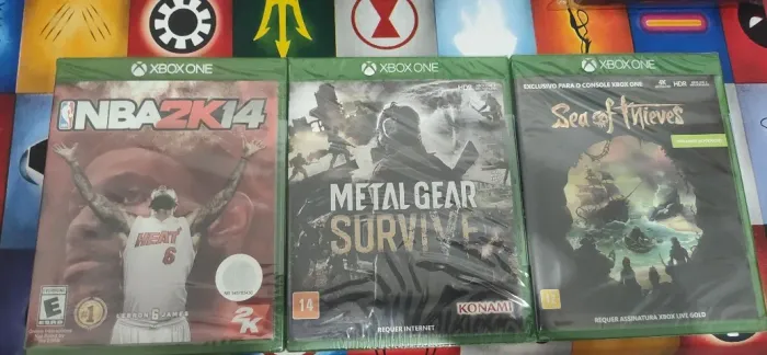 Lote jogos lacrados Xbox one