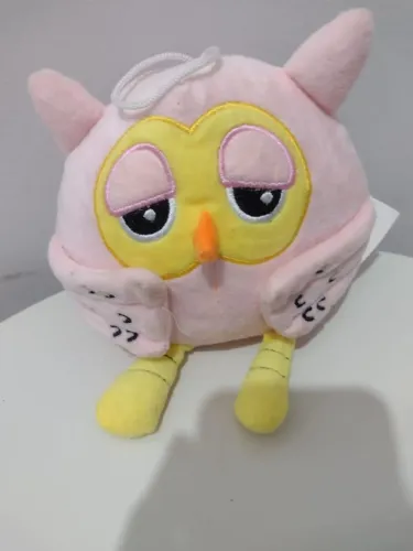 Pelúcia de Coruja Rosa