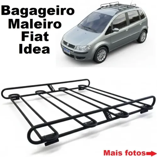 Bagageiro maleiro Fiat idea 2005 cinza