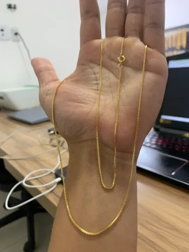 Corrente veneziana ouro 18k