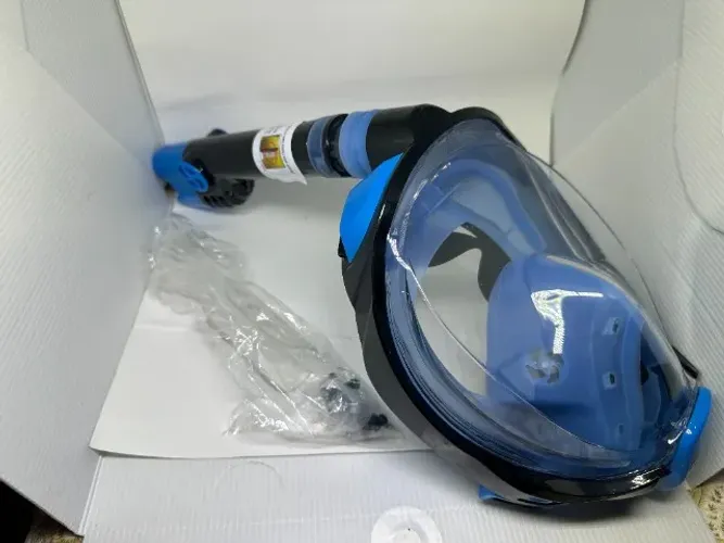 W WSTOO Máscara de snorkel de rosto inteiro, equipamento de mergulho para adultos respirar