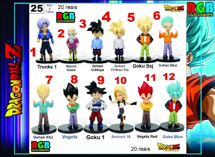 Dragon Ball XxV (venda por unidade ou coleção)