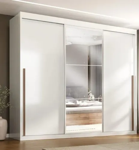 Guarda Roupa Casal 3 Portas 6 Gavetas com espelho Novo fazemos entrega