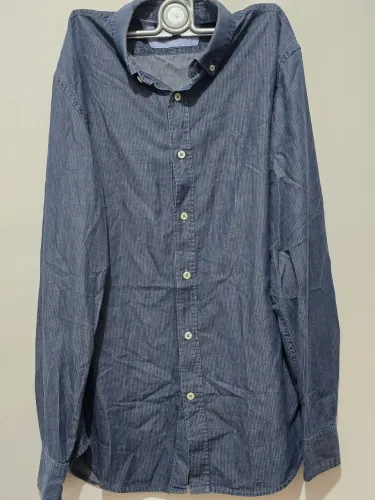 Banana Republic Camiseta Masculina Manga Longa Com Botão- USADO