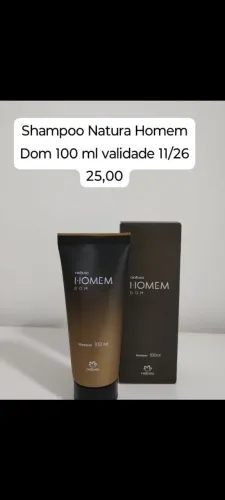 Shampoo Natura Homem Dom 100ml - Validade 11/26
