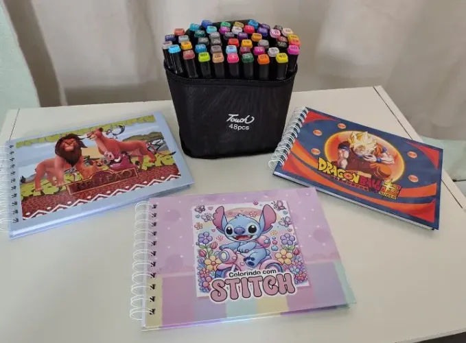 Kit bobbie goods 48 canetas+1 caderno 