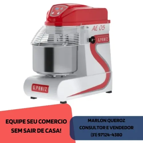 Amassadeira Espiral 5 Quilos G.Paniz Bivolt Nova