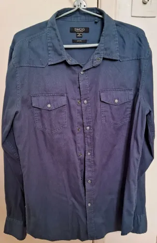 Camisa européia Smog Slim Fit