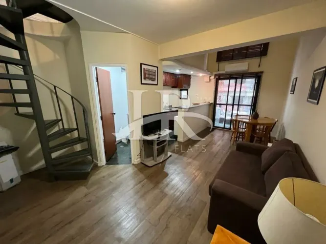 LR Flats - Flat 1 quarto com arrumação diária para Locação em Moema