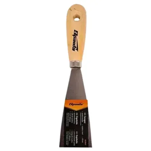 ESPATULA BETUMADEIRA 1.1/2POL 40MM DE ACO INOXIDAVEL LISA SPARTA