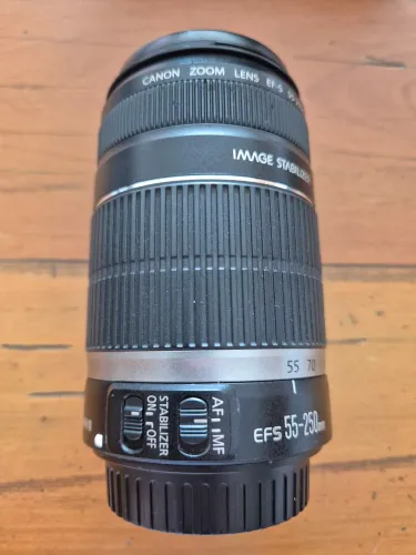Lente Canon 55-250mm - Perfeito Estado + Bolsa