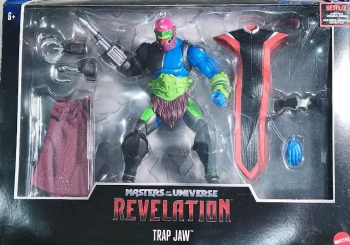 Masters Of The Universe Revelation Trap Jaw / Mandíbula - boneco lacrado altura 18 cm