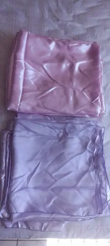Forro de Mesa Cetim | Rosa | Lilás | Super Conservados| 1,50x1,50 | Forro de Mesa.