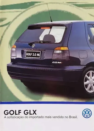 Golf GLX MK3 1998 - Catálogo, folder original 6 páginas