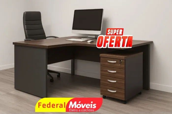 Gaveteiro para Escritório 4 Gavetas 0,70x0,47x0,42 - Ideal para documentos!
