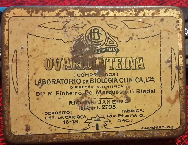 Caixa Antiga Ovarioliteina - Laboratório Biologia Clínica