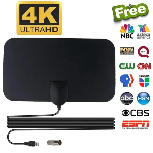 Antena Digital 4K Ultra HD para TV - Canais Abertos