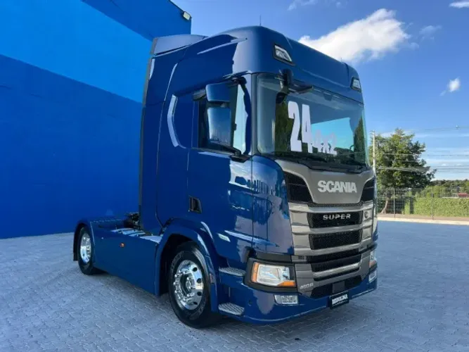 Caminhão Scania R 460 Super 4x2 ano 2023/2024 Azul Toco R450