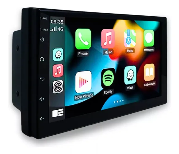 Central mp5 com espelhamento car play e Android auto com fio 