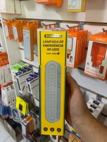 Lâmpada de Emergência Grande 60LEDS