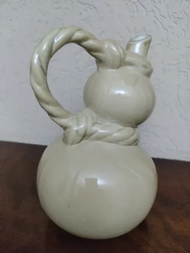 Garrafa Água Ardente Antiga Porcelana Engenho S. João Recife Cabaça 