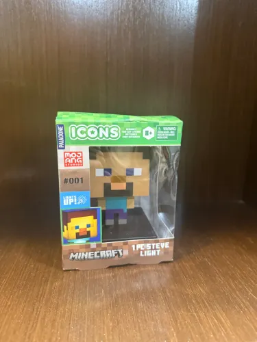Minecraft Steve Icons paladone luminária 
