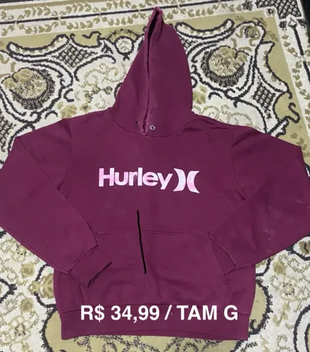 Moletom Hurley- TAM G por R$ 34.99 