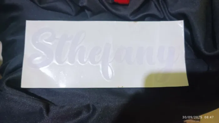Adesivo decorativo com nome Sthefany