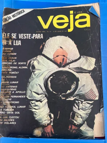 Revista Veja edição 45 1969 com disco