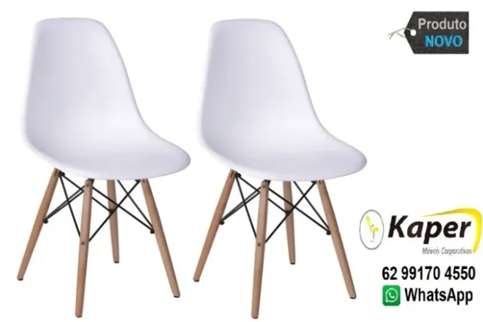 02 Cadeira Charles Eifel  ( produto novo ) promoção