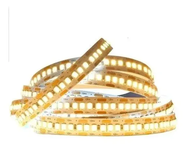 Fita De Led 3528 240 Leds/M Ip20 Branco Quente 12V 5M 18W 1200 Leds - Lr Lightning